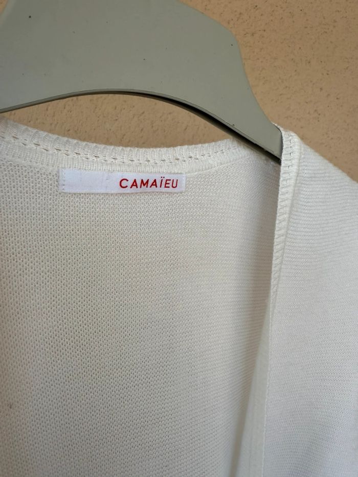 Gilet en maille blanc - photo numéro 4
