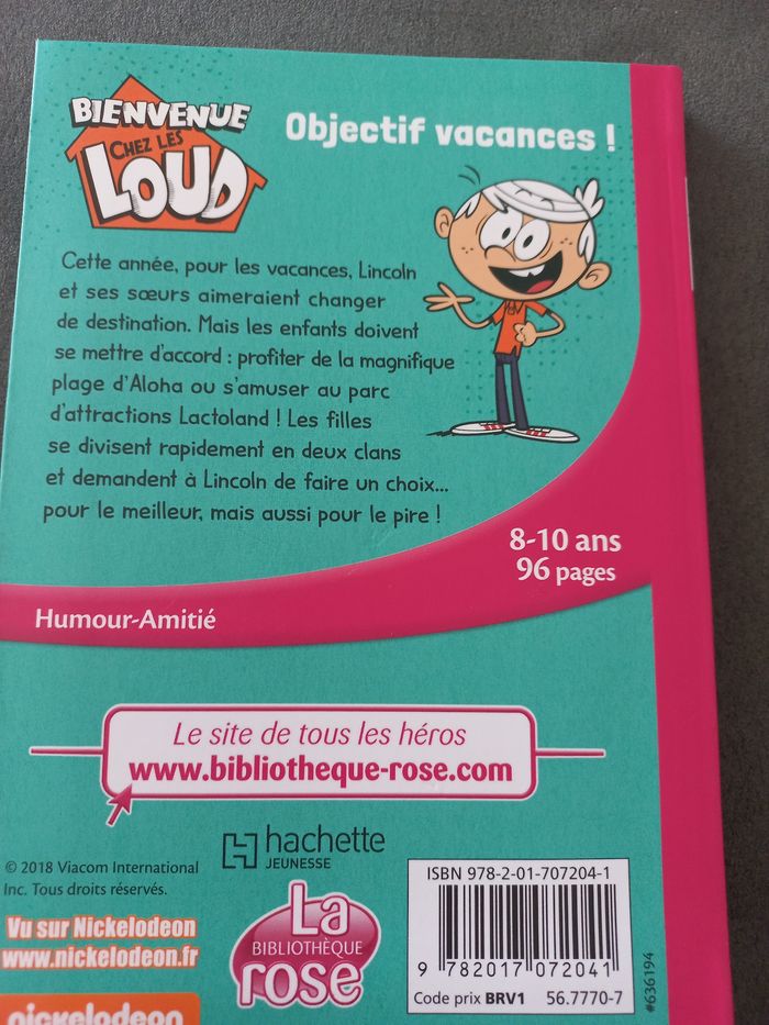 Livre bibliotheque rose bienvenue chez les loud tome 4 - photo numéro 2