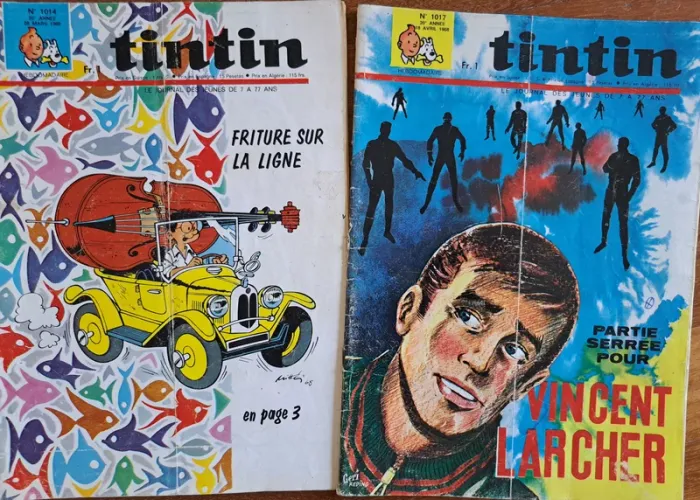 lot de 10 Magazines, Tintin Hebdomadaire , 1967-1968, état correct - photo numéro 15