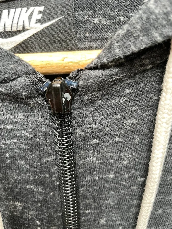 Nike zipped hoodie grey Womens L - photo numéro 8