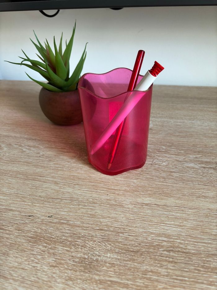 Pot à crayon rose fluo atlanta - photo numéro 2