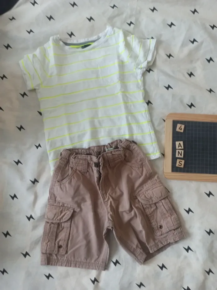 Lot idéal crèche-ecole été-court / taille 4 ans / tbe-be - photo numéro 4