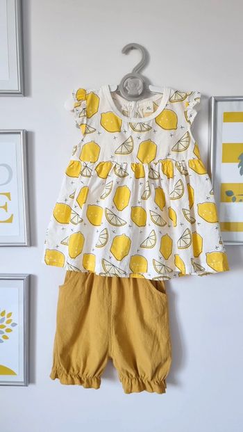 Ensemble citron taille 4ans=XL neuf