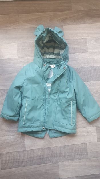 Manteau imperméable molletonné