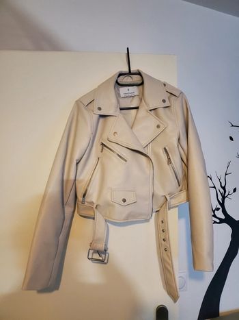 Blouson perfecto neuf crème taille L