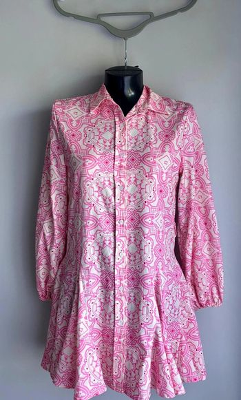 Robe chemise rose à motifs - Shein - Taille M (38)