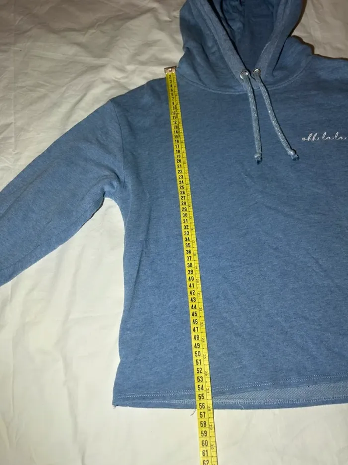 Pull à capuche bleue kiabi - photo numéro 6