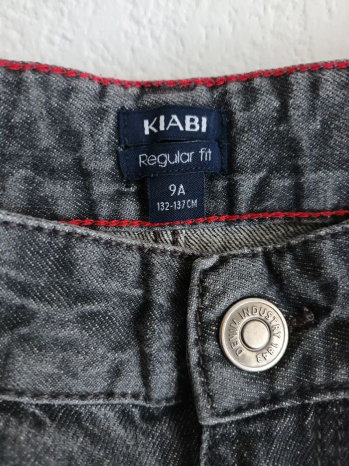 Pantalon jean gris taille ajustable Regular Fit 9 ans - photo numéro 2