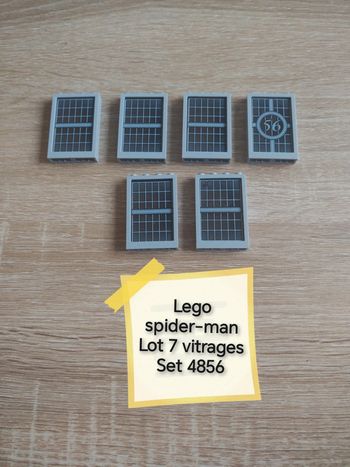 Lego lot 7 vitrages spider man 4846