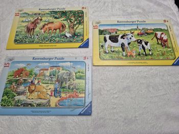 Lot 3 puzzles 15 pièces ravensburger 3ans et +