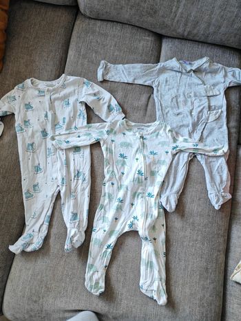 Lot pyjamas bébé coton 6 mois 