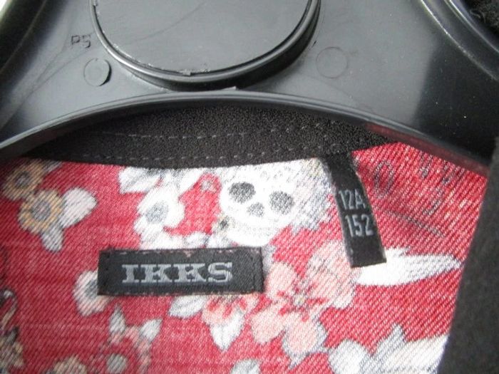 Robe bordeaux imprimée IKKS 12 ans TBE - photo numéro 4