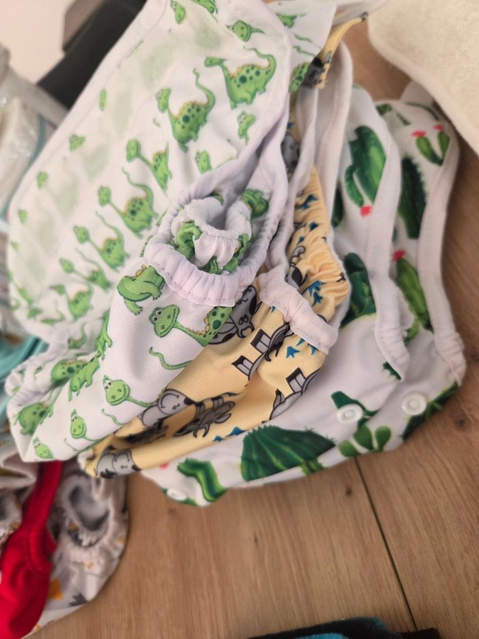 Lot 8  couches lavables TE1 + doublures de la marque B’bies - photo numéro 5