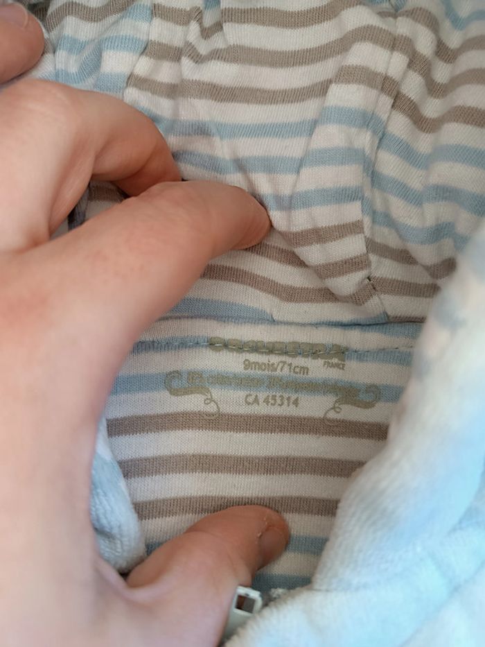 Manteau Chaud Bleu Clair – Orchestra 9 Mois - photo numéro 2