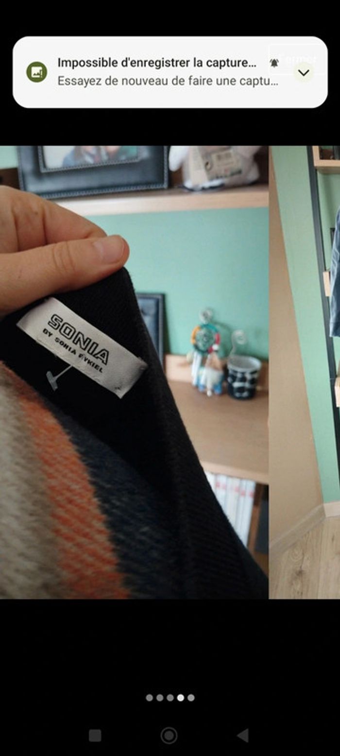 Robe simple casual vintage Sonia Rykiel taille s bleu noir - photo numéro 5