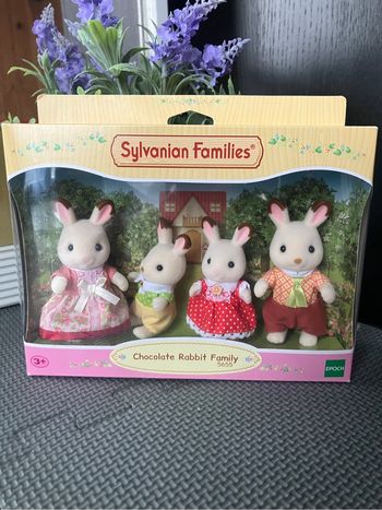 Sylvanian families 5655 famille lapin chocolat