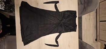 Robe courte cache coeur, noire, taille unique (38 à 42)