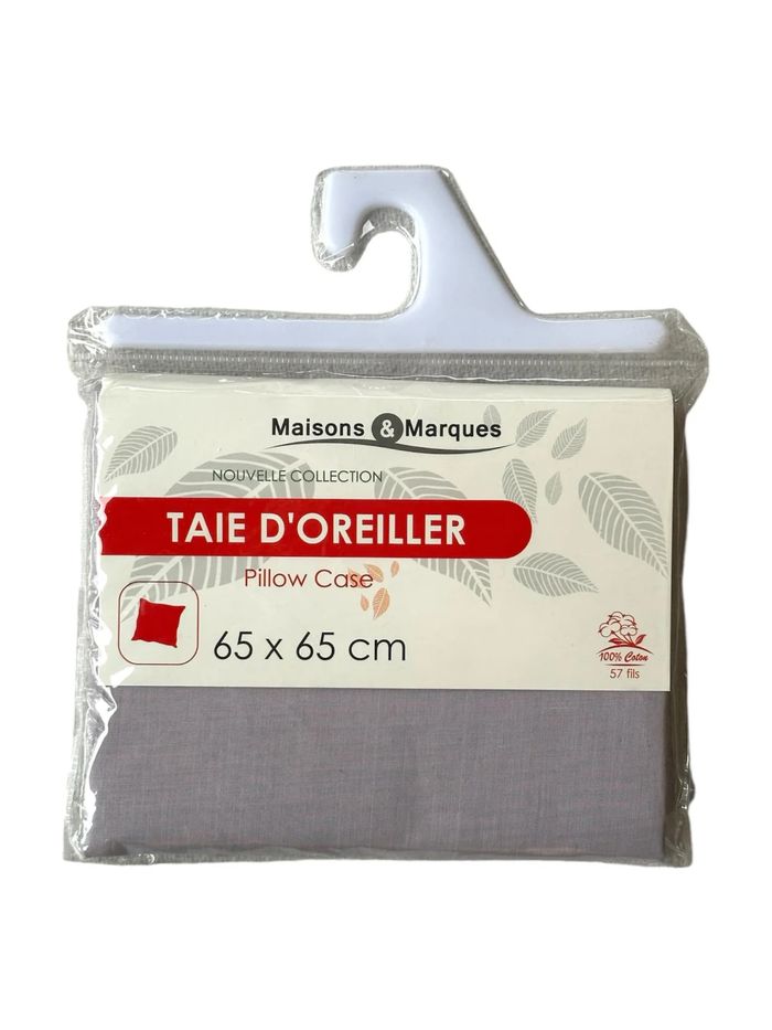 Taie d'oreiller Maison & Marques Violet 65x65cm 100% coton