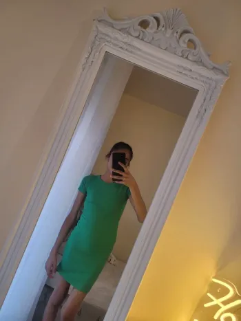 Robe verte fille