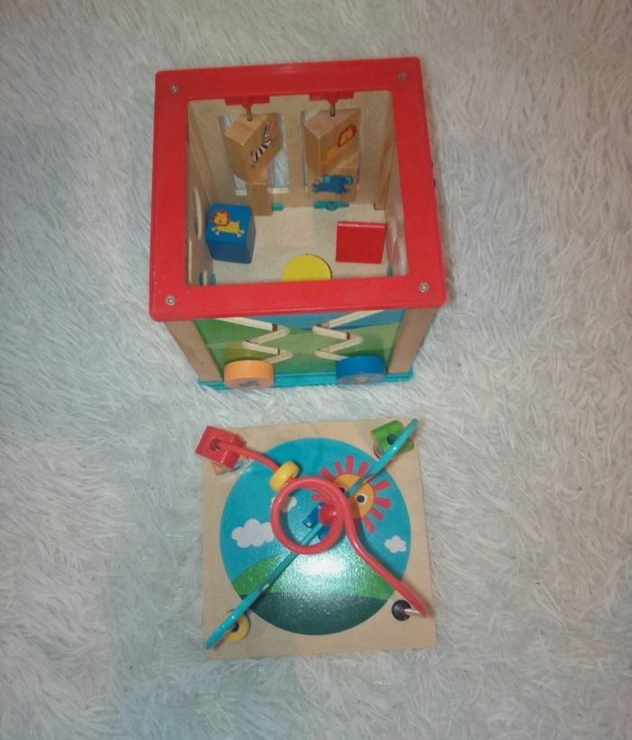 Cube d'activités en bois - photo numéro 2