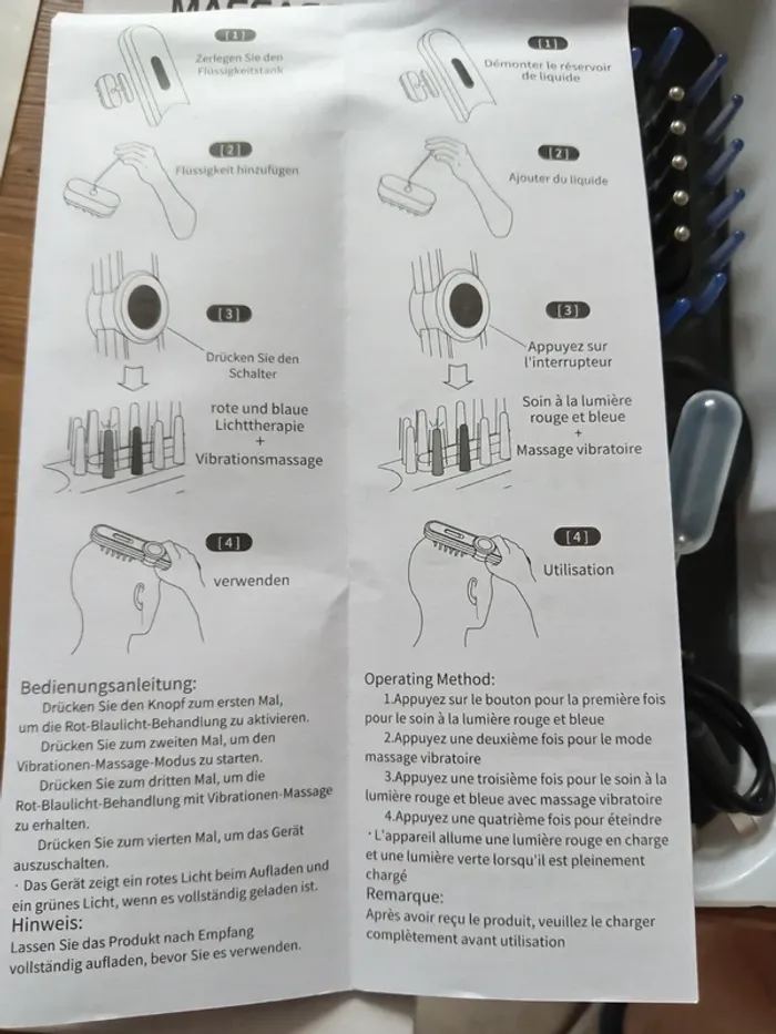 Brosse massage cheveux - photo numéro 3
