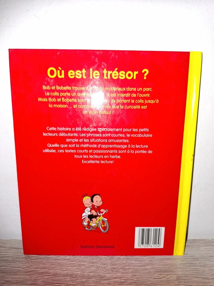 Livre junior Bob et Bobette où est le trésor - photo numéro 2