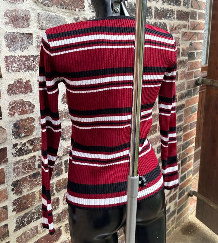 👚 Pull fin côtelé à rayures – MS Fashion – Taille 36 - photo numéro 4