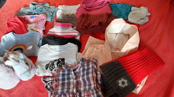 1 lot 15 vêtements 4 ans fille hiver