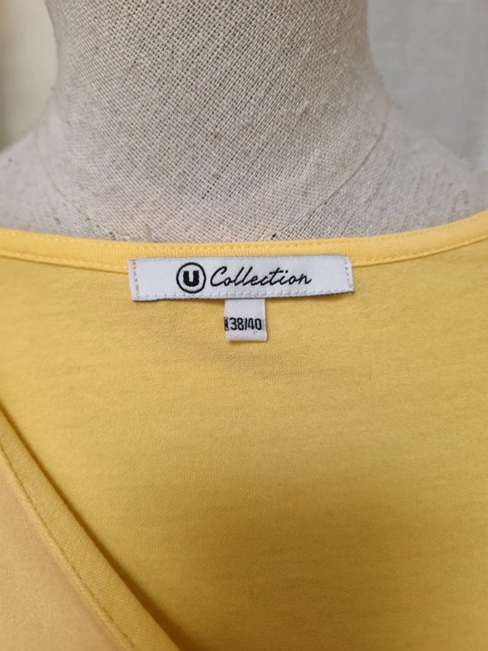 Haut jaune U Collection taille 38/40 - photo numéro 4