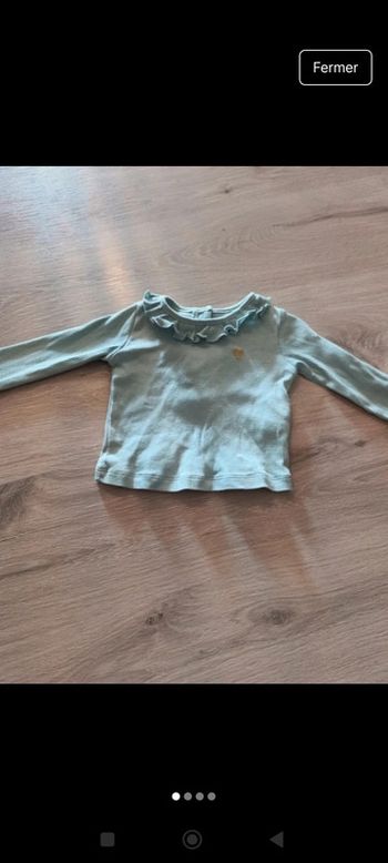 Tee-shirt manches longues in extenso 3 mois
