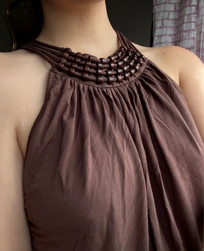 Top marron chocolat - photo numéro 4