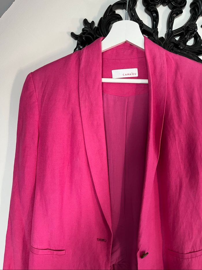 Blazer rose Camaïeu – Taille 36, parfait état - photo numéro 8