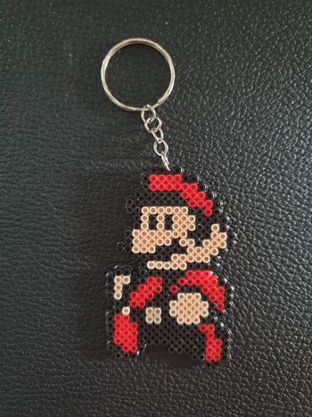 Porte-clés perles hama Mario 