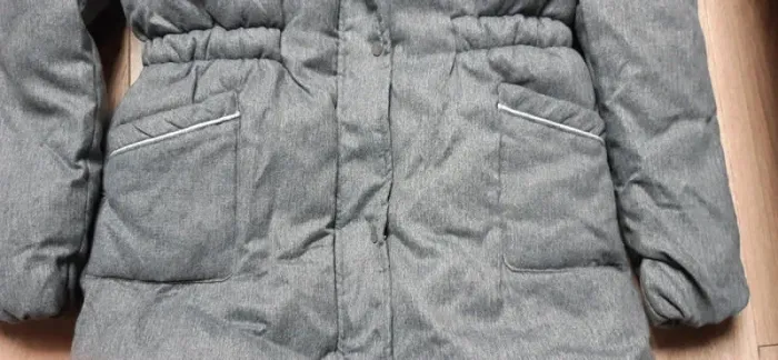 Blouson type doudoune chaude gris 12 ans neuf avec étiquette - photo numéro 2