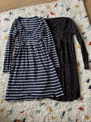 Lot de 2 chemises de nuit maternité /  allaitement
