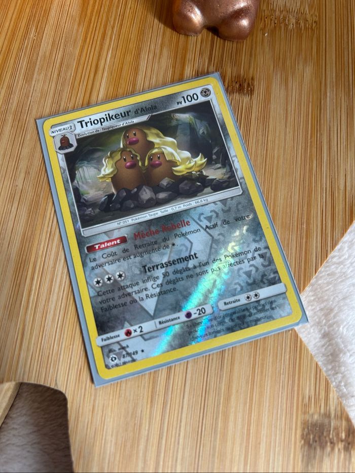 Carte Pokémon Triopikeur d’Alola Reverse Rare - 87/149 de 2017 - photo numéro 4