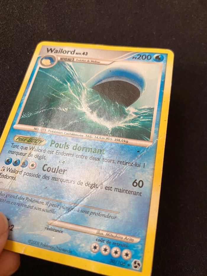 Carte Pokémon rare Wailord 200PV 30/106 - photo numéro 2
