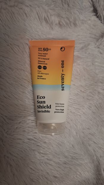 Crème solaire visage minérale invisible Eco Sun Shield