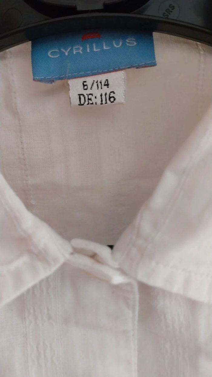 Chemise / chemisier ajusté by Cyrilus excellent état taille 6 ans - photo numéro 5