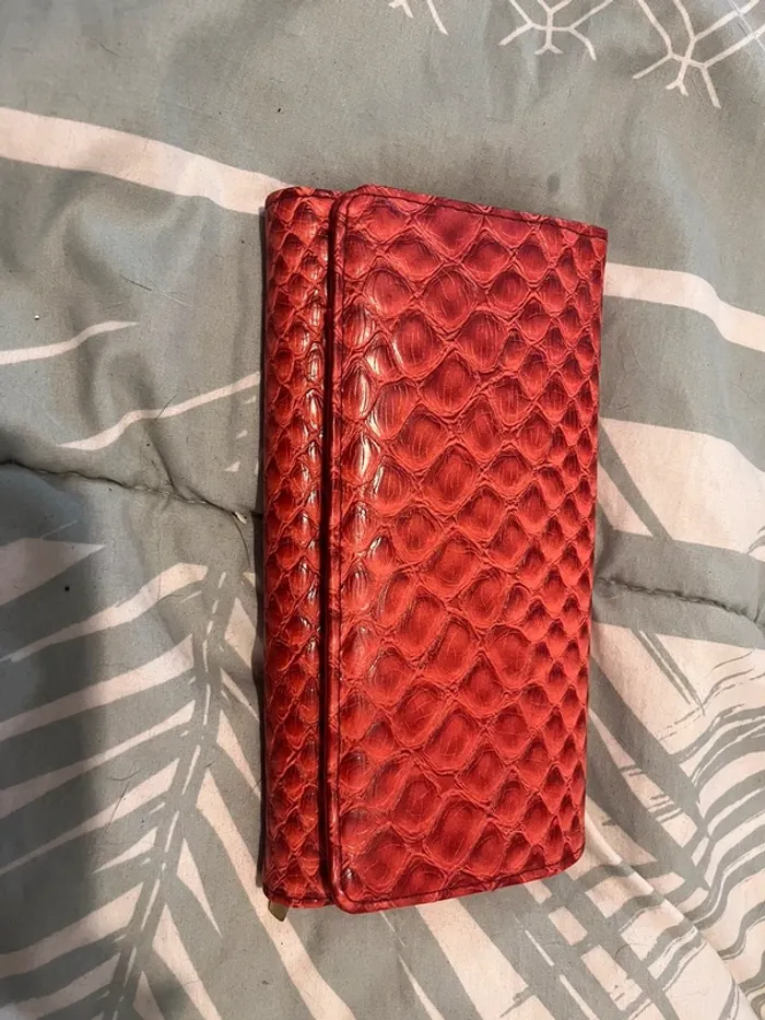 Portefeuille femme rouge - photo numéro 2