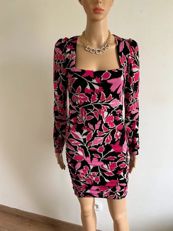 Robe imprimée neuve à manches longues Morgan taille 34 (valeur 65€)