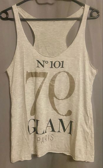 Débardeur »Jennyfer »gris clair,doré et noir