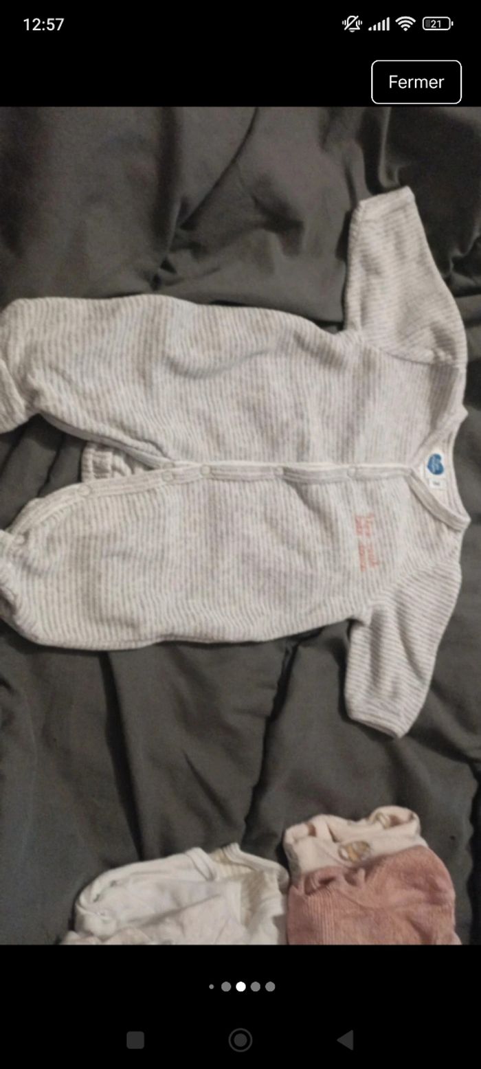 Lot de pyjama bébé fille taille 1 mois