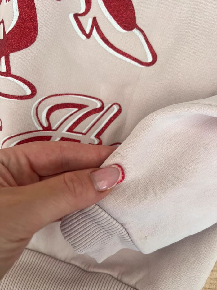 Sweat fille taille XS Jennyfer Disney Minnie 34 rose clair 14 ans - photo numéro 4