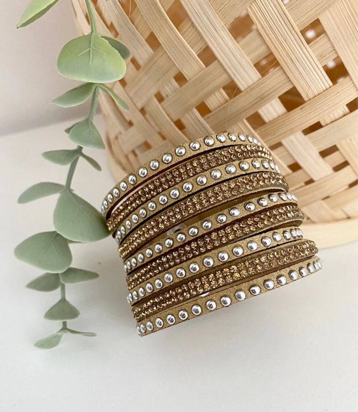 Bracelet manchette strass NEUF - photo numéro 3