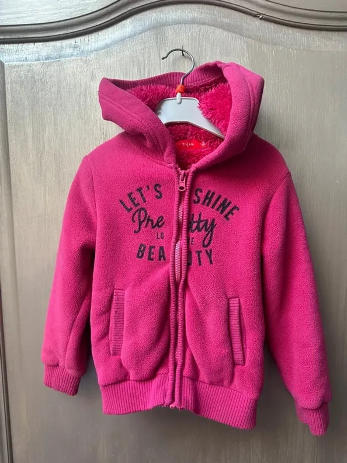 Sweat épais tissaia 5 ans rose