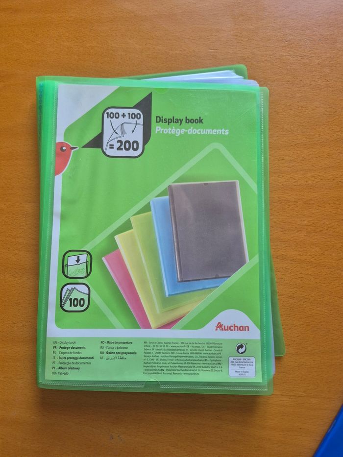 Protège documents 100 feuillets