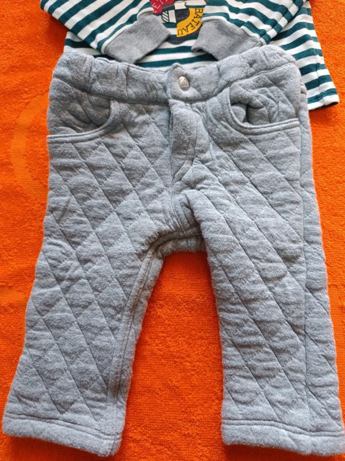 Ensemble pantalon et tee-shirt mixte Petit Bateau 6 mois 67 cm - photo numéro 5