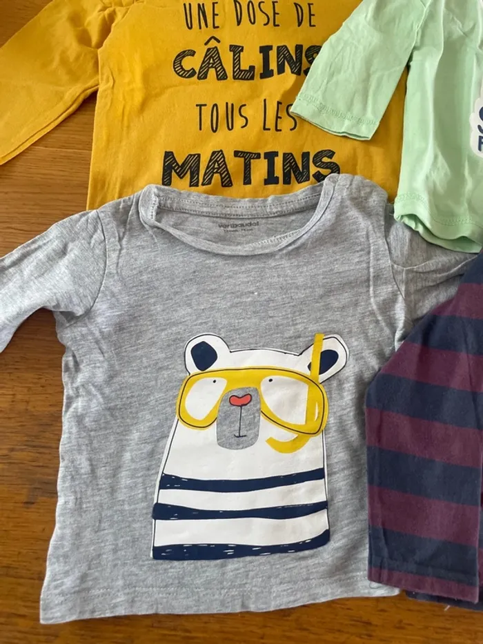 Lot 4 tshirts manches longues - photo numéro 2