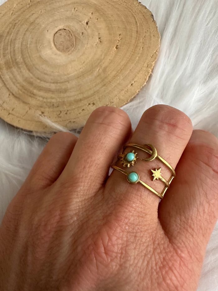 Bague or étoile neuve - photo numéro 3